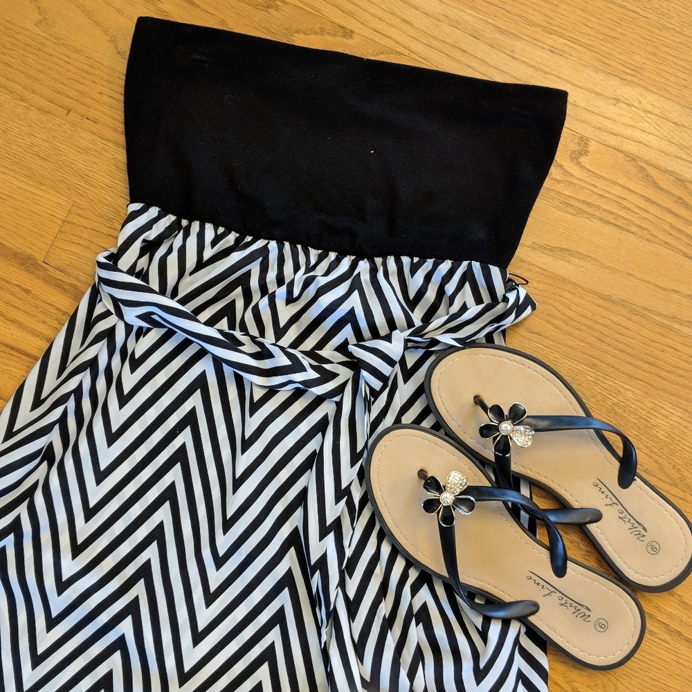 Chevron Maxi dress